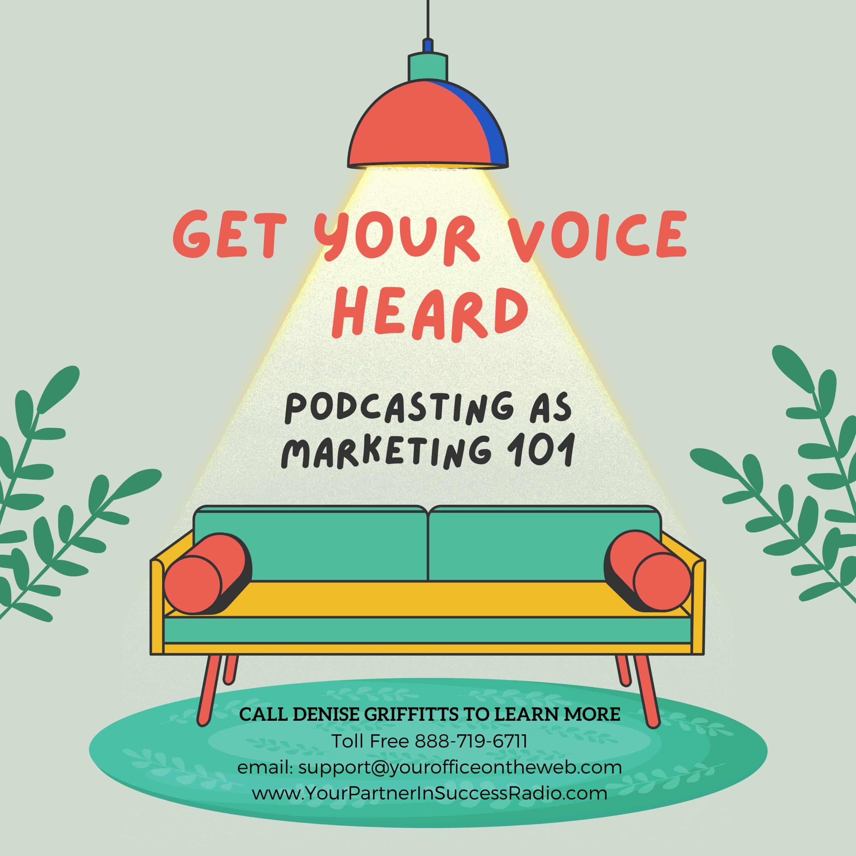 GET YOUR VOICE HEARD - Podcasting As Marketing 101
